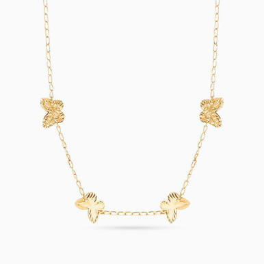 Butterfly Chain Necklace in 18K Gold - 21046140397