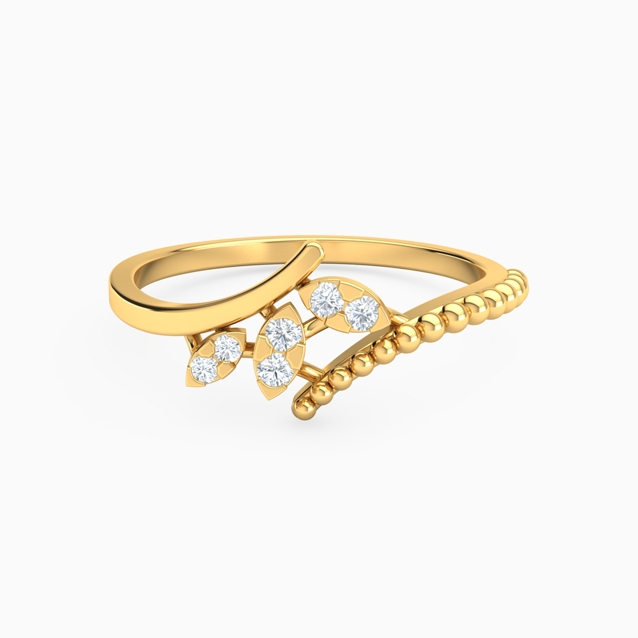 18K Gold Diamond Statement Ring