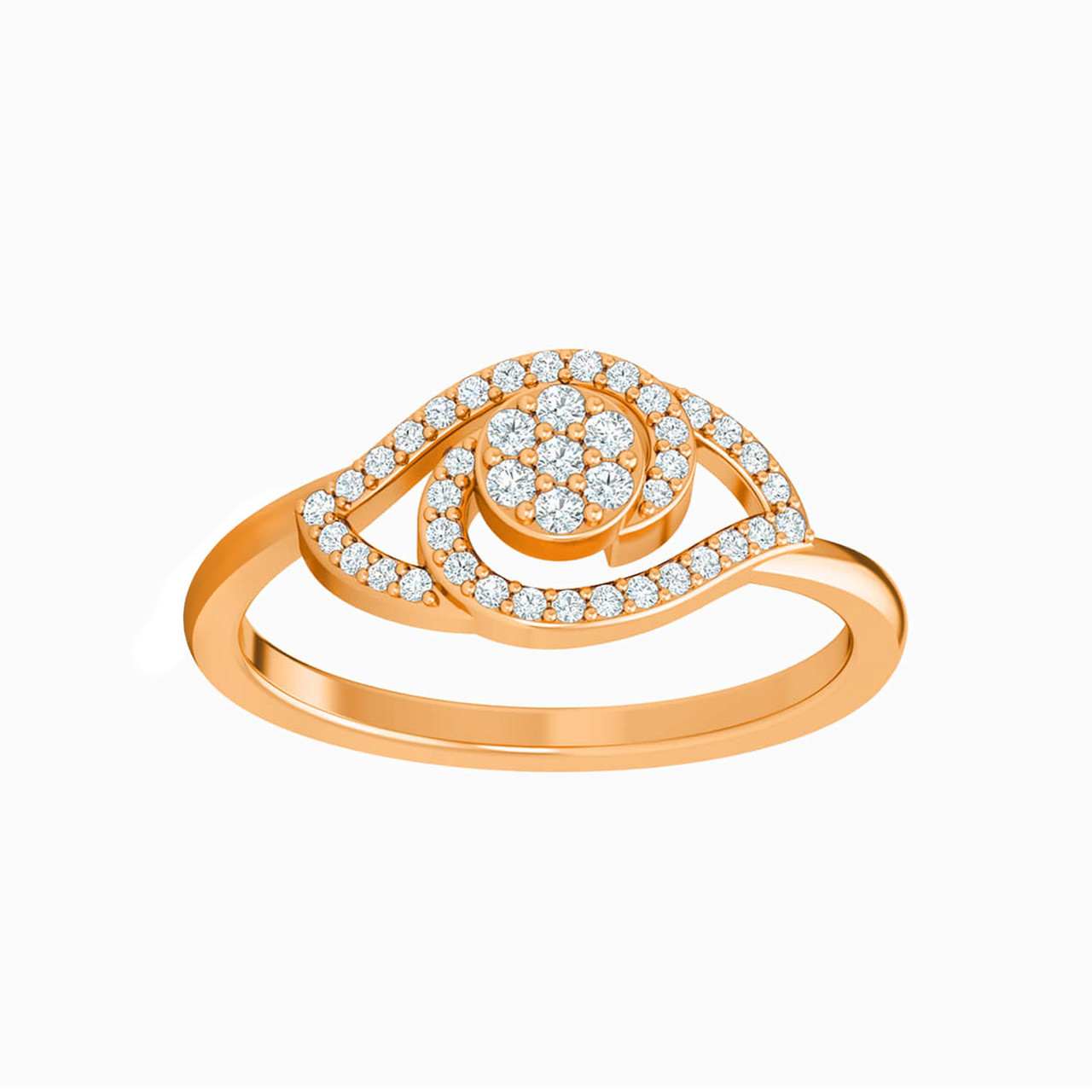 18K Gold Diamond Statement Ring