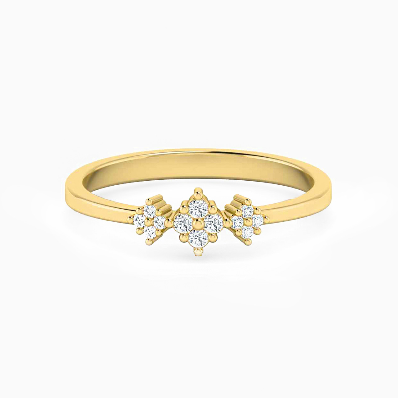 18K Gold Diamond Statement Ring