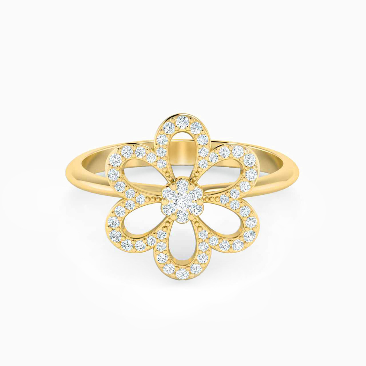 18K Gold Diamond Statement Ring