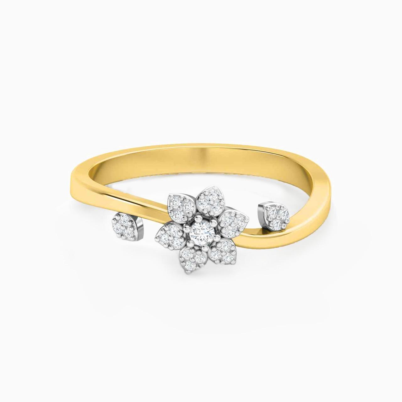 18K Gold Diamond Statement Ring