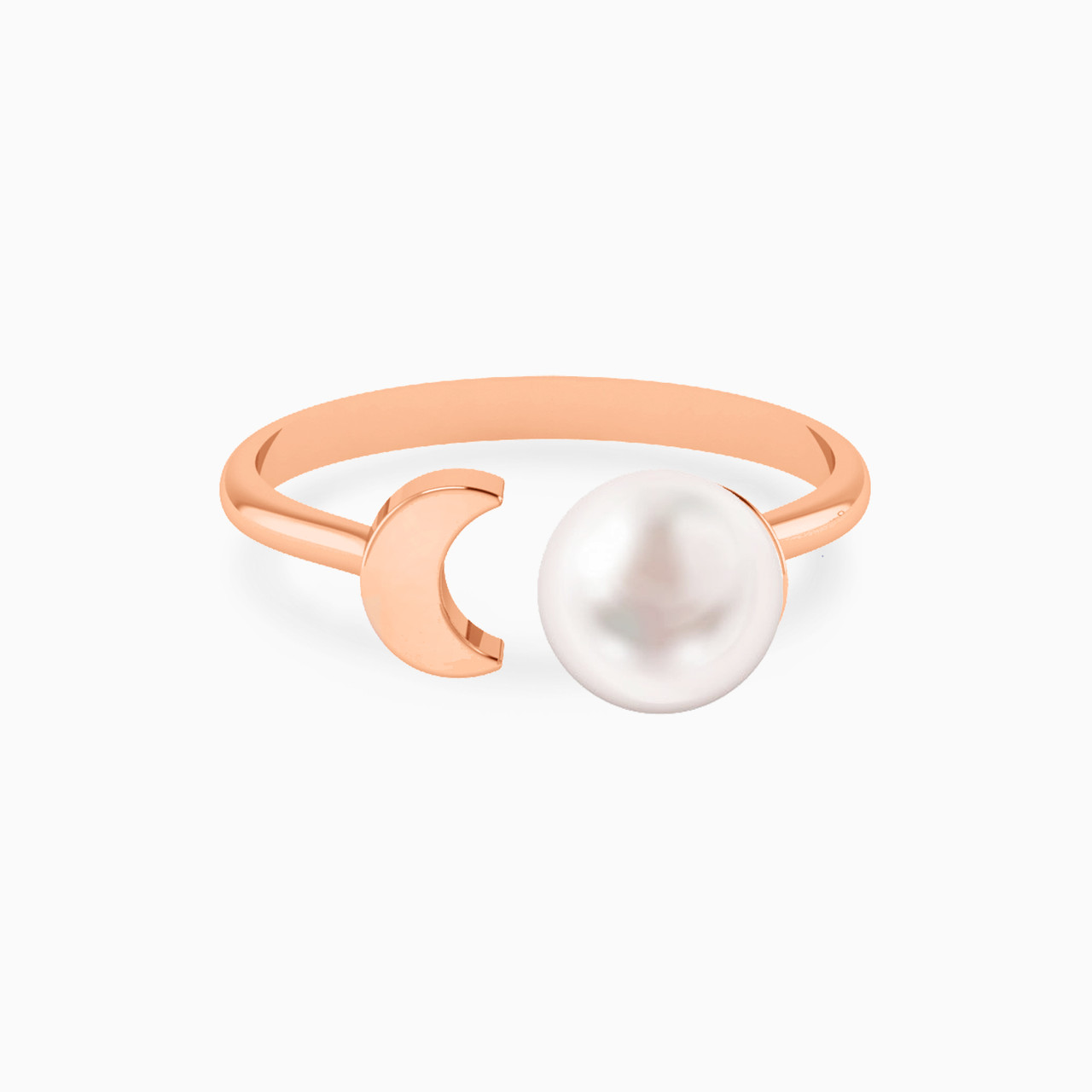 18K Gold Pearls Two-headed Ring