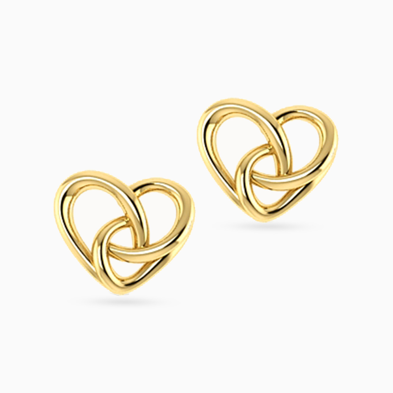 18K Gold Stud Earrings