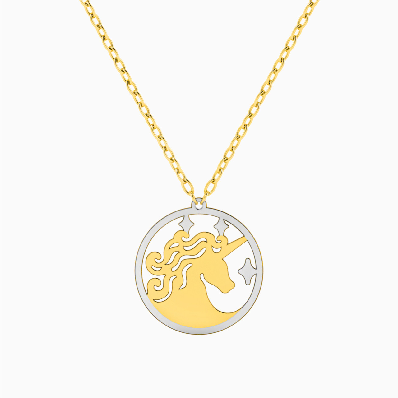 18K Gold Pendant Necklace