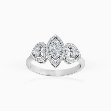 Marquise Diamond Ring in 18K Gold - FS10-061