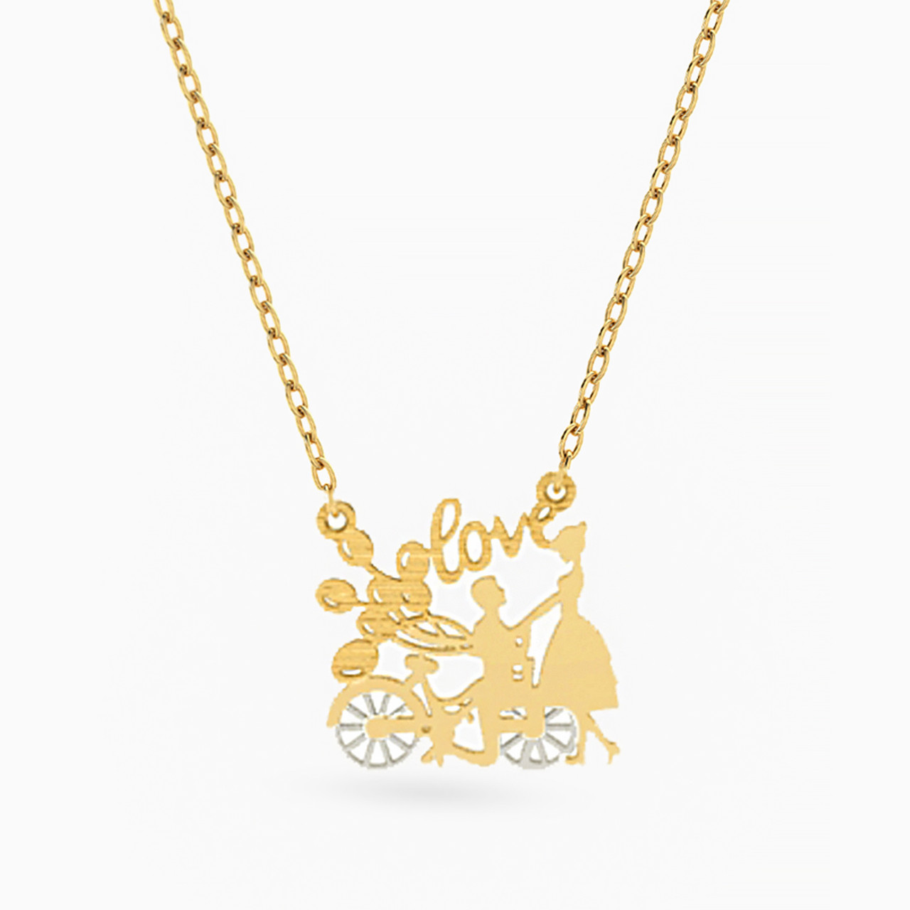 18K Gold Pendant Necklace