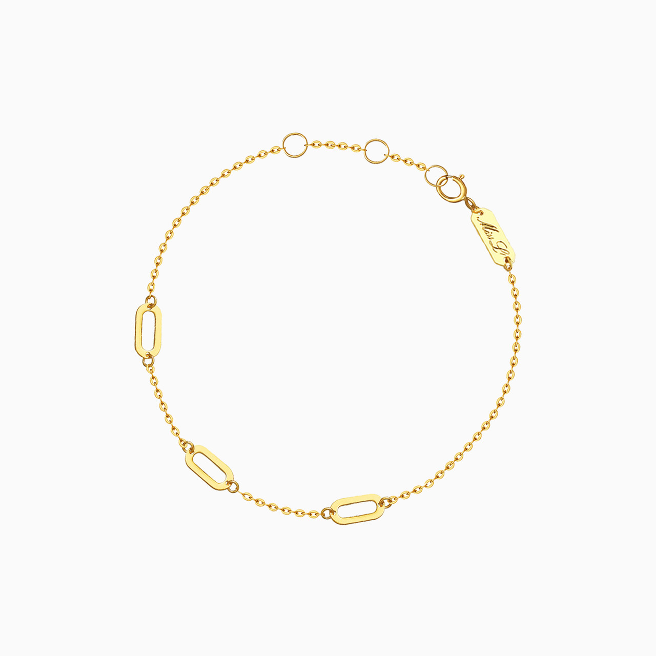 18K Gold Chain Bracelet