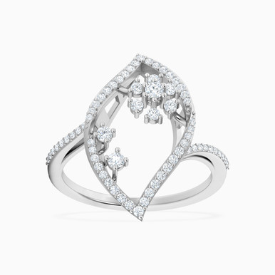 Marquise Diamond Ring in 18K Gold - RG10-1049