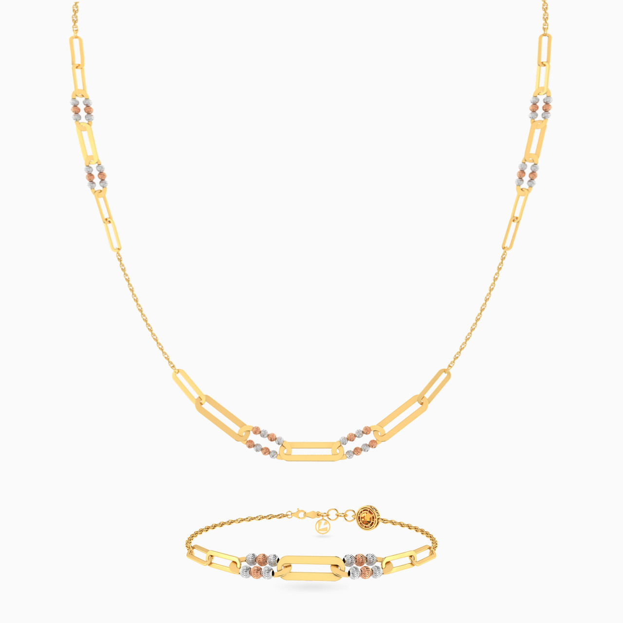 18K Gold Jewelry Set -2 Pieces