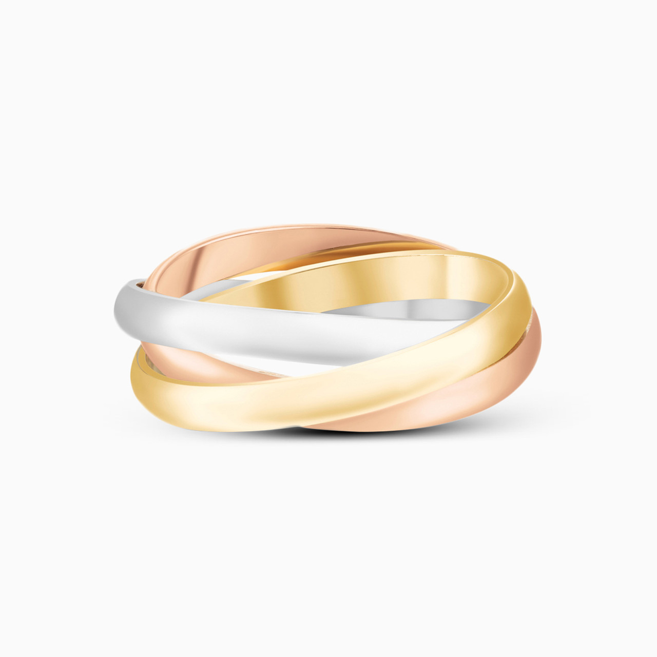 18K Gold Wedding Band-Size 16