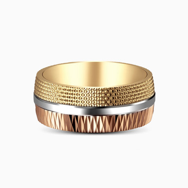 Textured Wedding Band in 18K Gold (Size 15) - 0000OL12297-E55