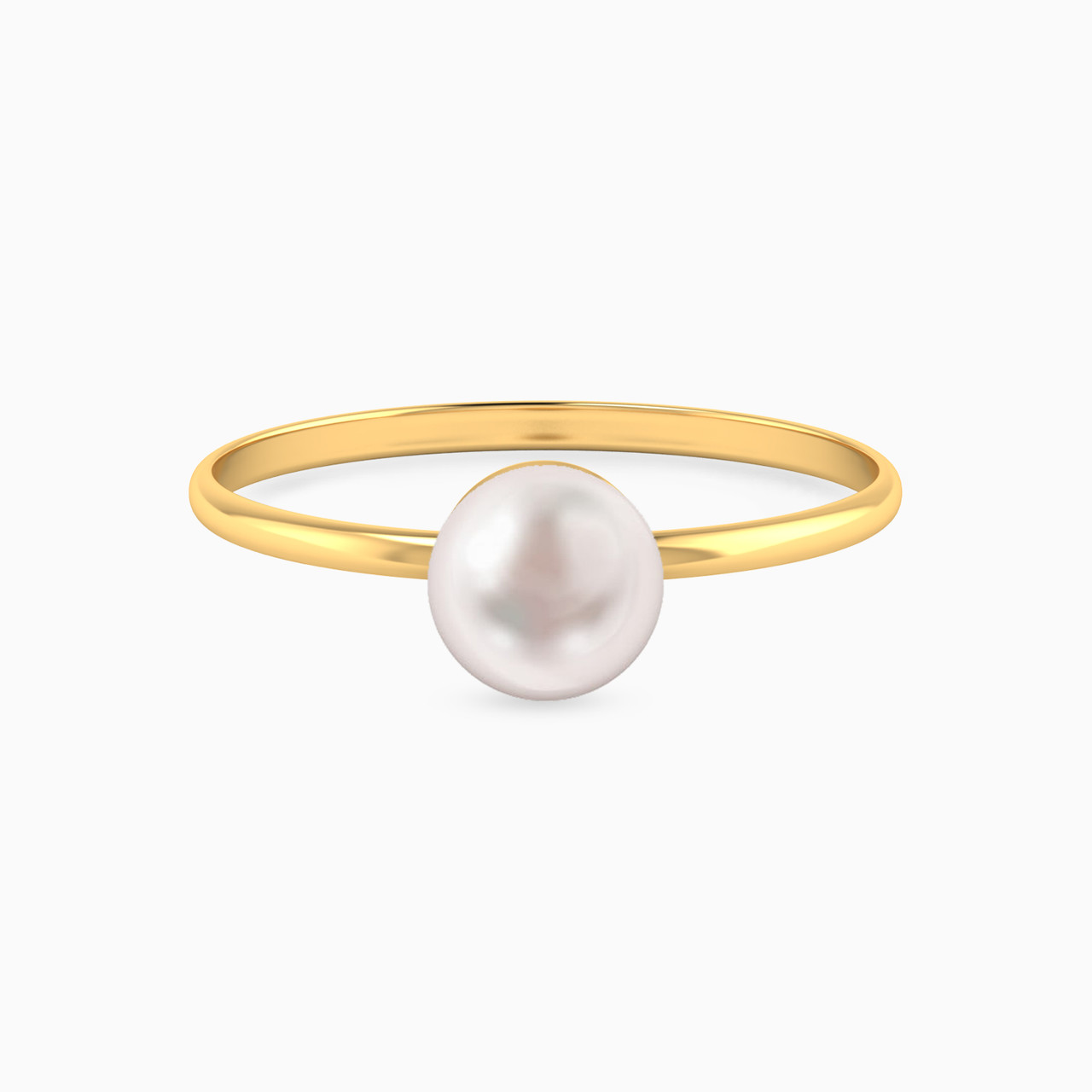 14K Gold Pearl Statement Ring