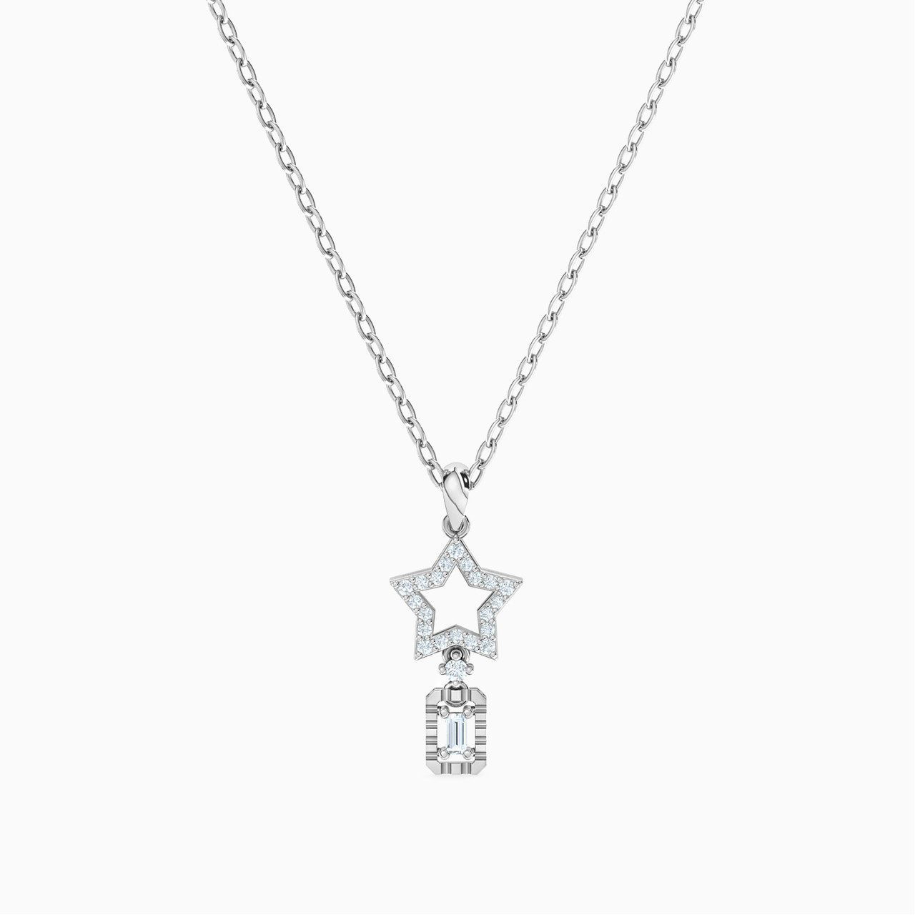 18K Gold Diamond Pendant