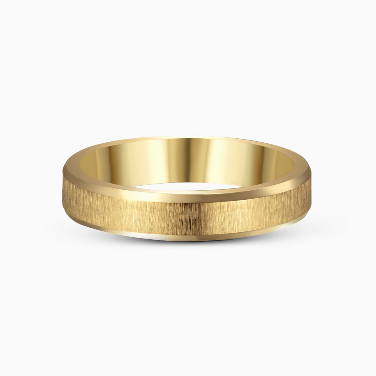 18K Gold Wedding Band-Size 15