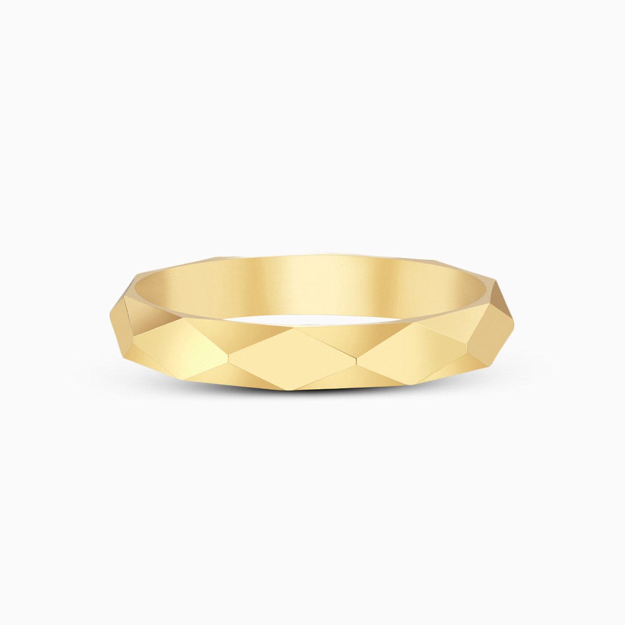 18K Gold Wedding Band-Size 16