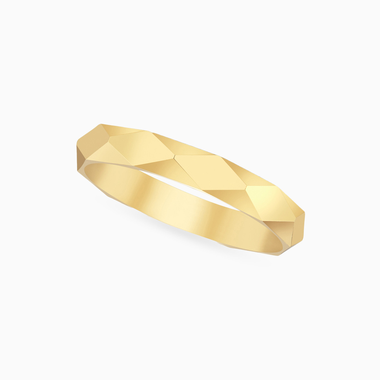 18K Gold Wedding Band-Size 16