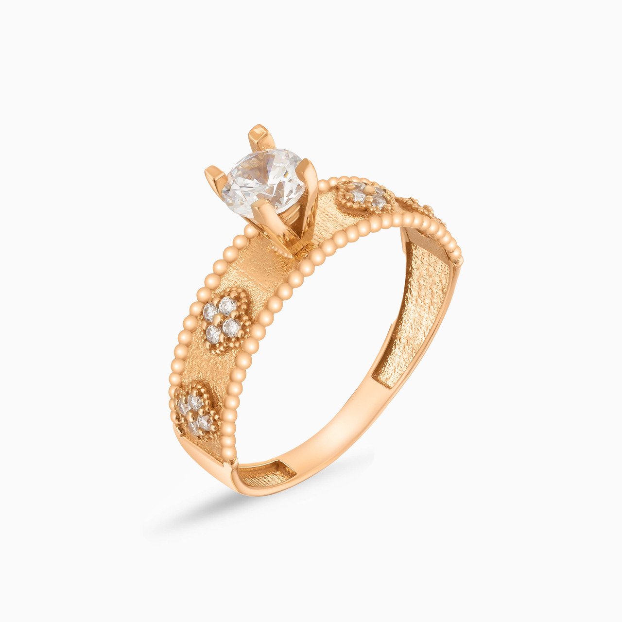 21K Gold Cubic Zirconia Twin Rings