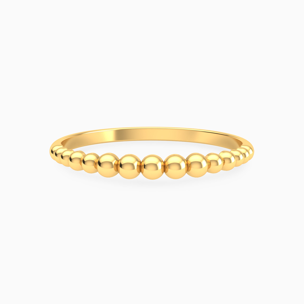 Beaded Statement Ring in 14K Gold