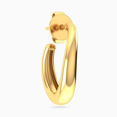 Circle Shaped Hoop Earring in 14K Gold - 101031800382000