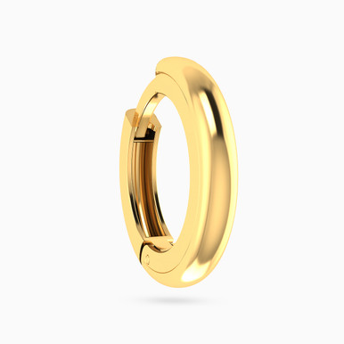 Circle Shaped Hoop Earring in 14K Gold - 101031100132000