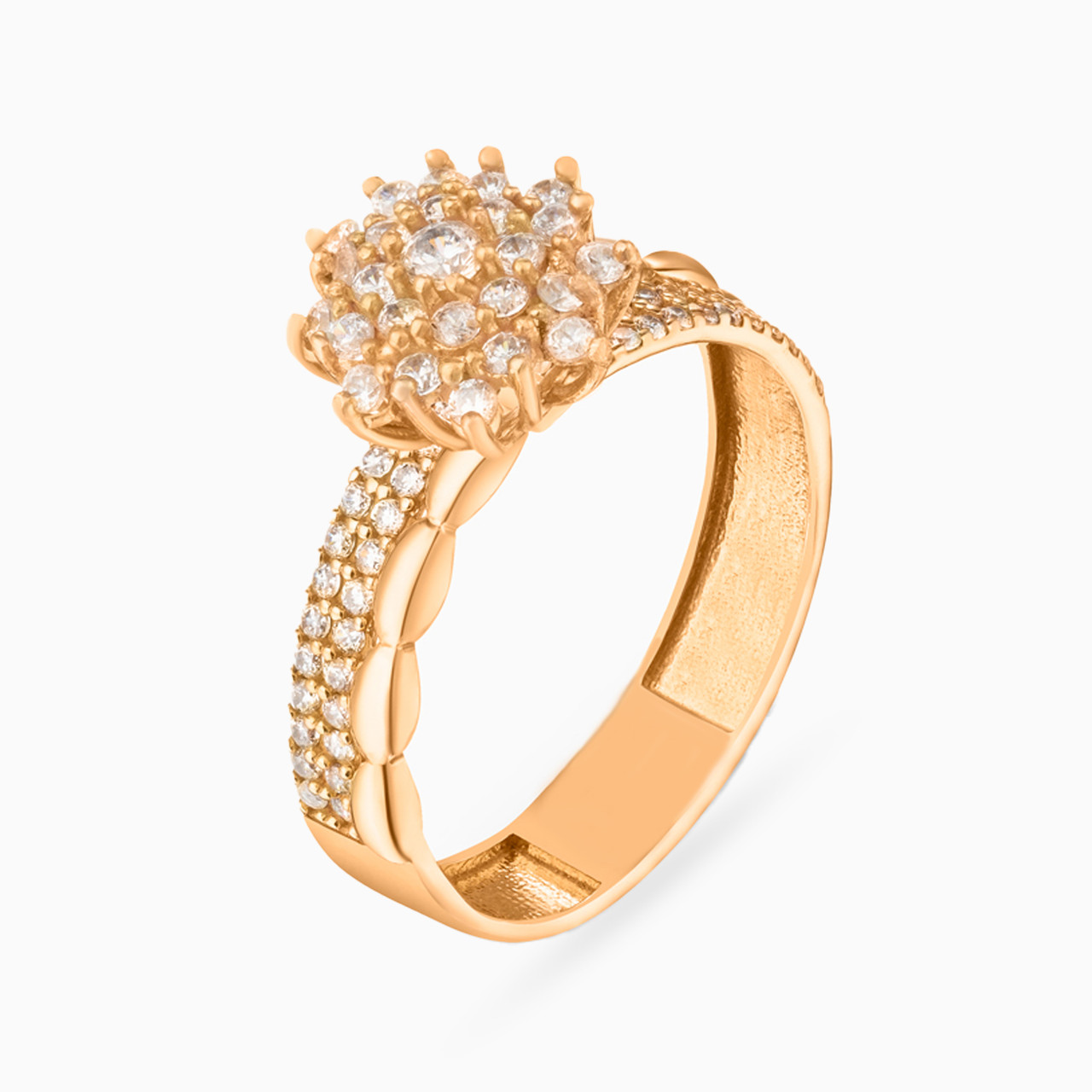 21K Gold Cubic Zirconia Twin Rings