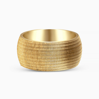 Wide Textured Wedding Band in 18K Gold (Size 17) - 00000G10409-E57 Wide Textured Wedding Band in 18K Gold (Size 17) - 00000G10409-E57
