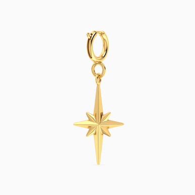 Star Shaped Charm in 14K Gold - 101141800272000