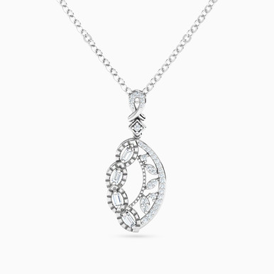 Multi-shaped Diamond Necklace in 18K Gold - 144500300231451