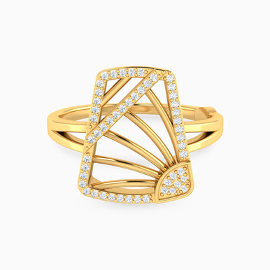 Le Soliel Rectangle Diamond Ring in 18K Gold - 144102200382151 Le Soliel Rectangle Diamond Ring in 18K Gold - 144102200382151