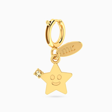 Kids Star Yellow Stone Charm in 14K Gold - 101141800602001