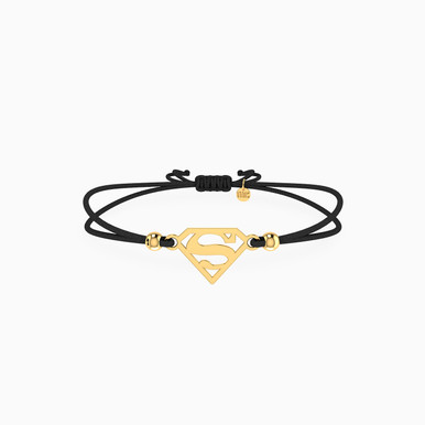 Kids Supergirl Cord Bracelet In 14K Gold - 101101400372191