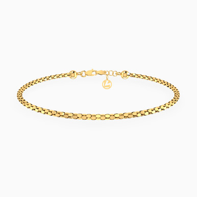 Flowing Lines Chain Bracelet In 18K Gold - 114101300132180