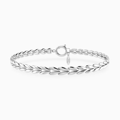 Braided Chain Bracelet In Silver - 167102500021200