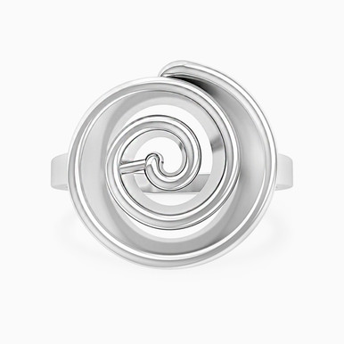 Spiral Ring In Silver - 167021100071130