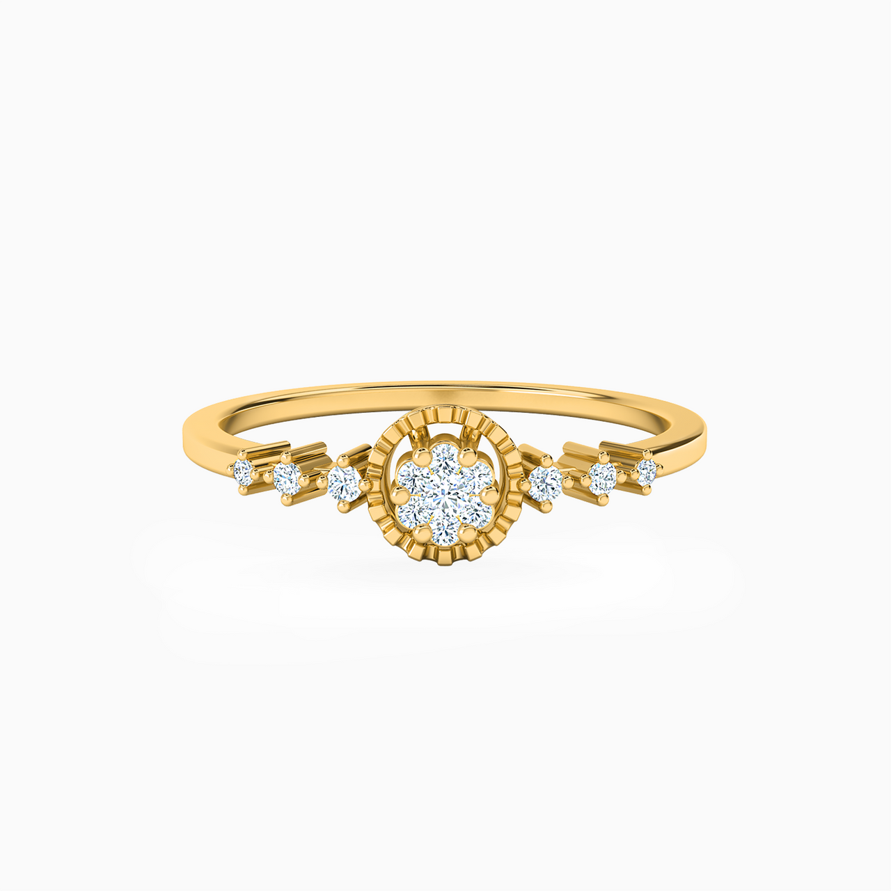 18K Gold Diamond Statement Ring