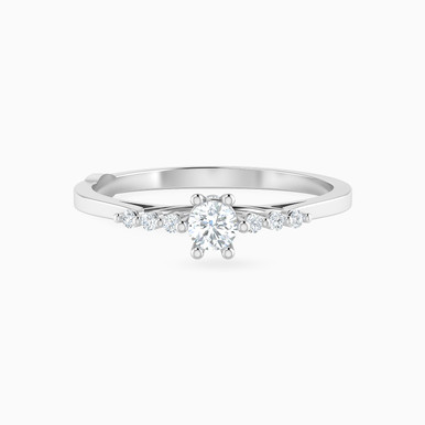 Circle Diamond Ring in 18K Gold - RG10-1354