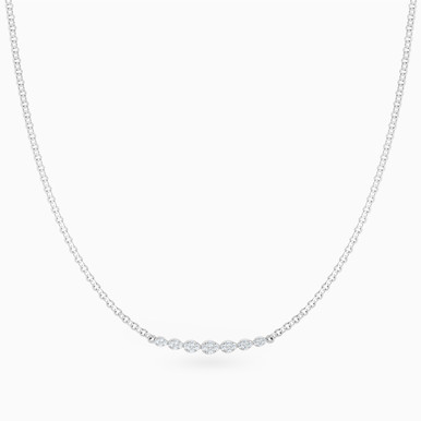 Pear Shapes Diamond Choker Necklace in 14K Gold - 171500300421451