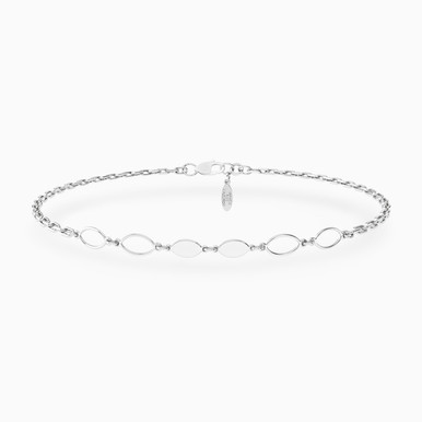 Marquise Links Chain Bracelet in Silver - 167101400101200