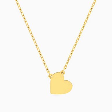 Heart Necklace in 9K Gold - 191051400052400