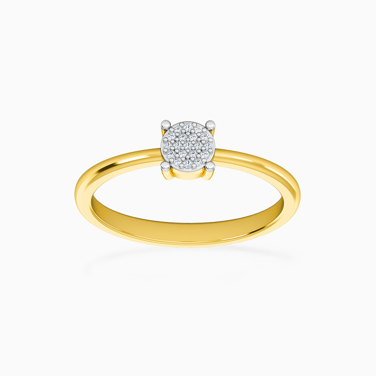 18K Gold Diamond Statement Ring