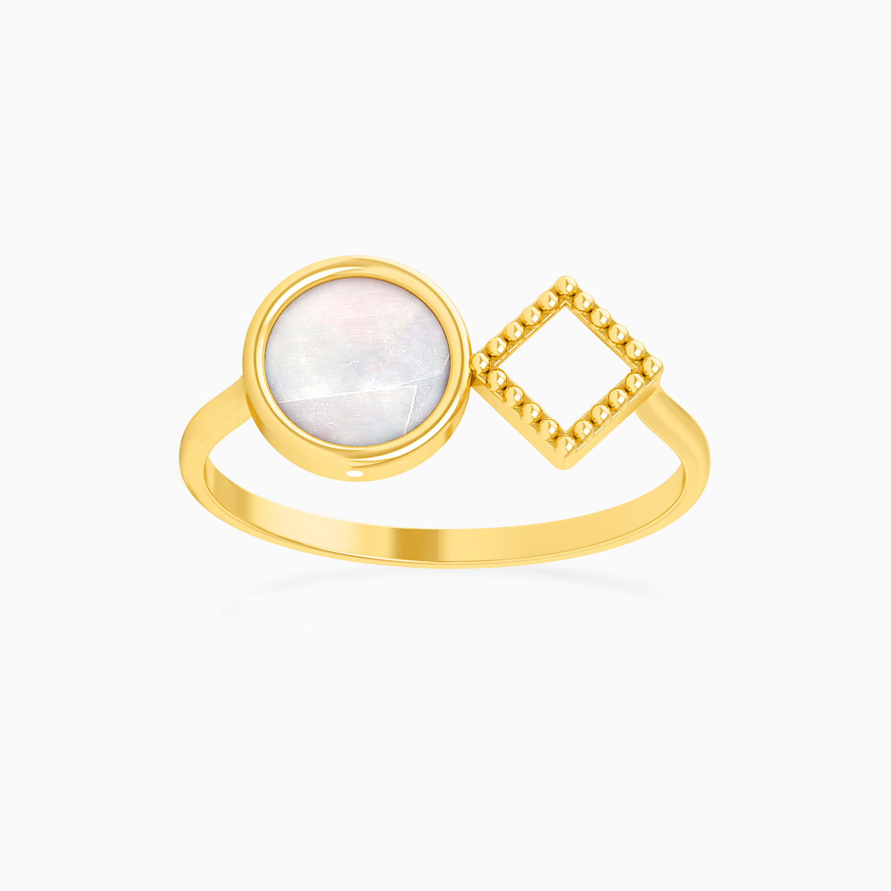 18K Gold Pearls Statement Ring