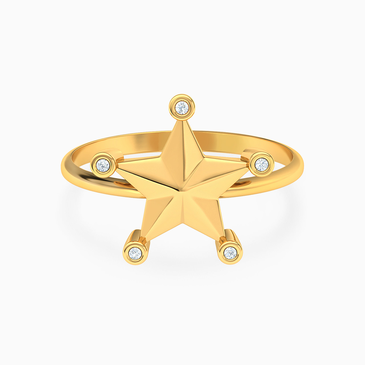 18K Gold Diamond Statement Ring