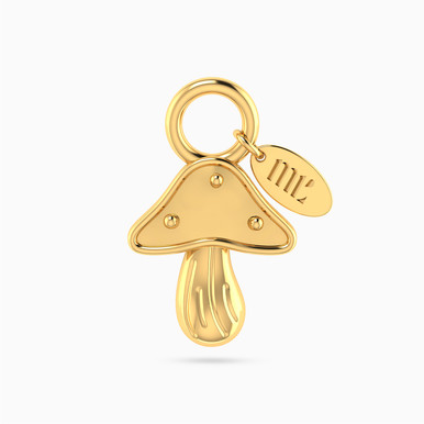 Mushroom Charm in 14K Gold - 101141100362000