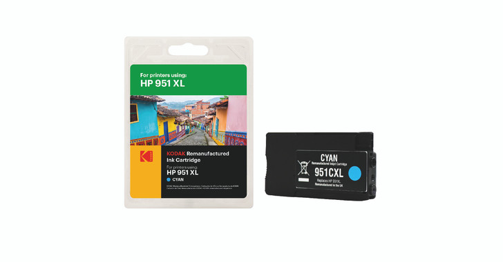 HP 951XL Ink Cartridge Cyan - Kodak Ink