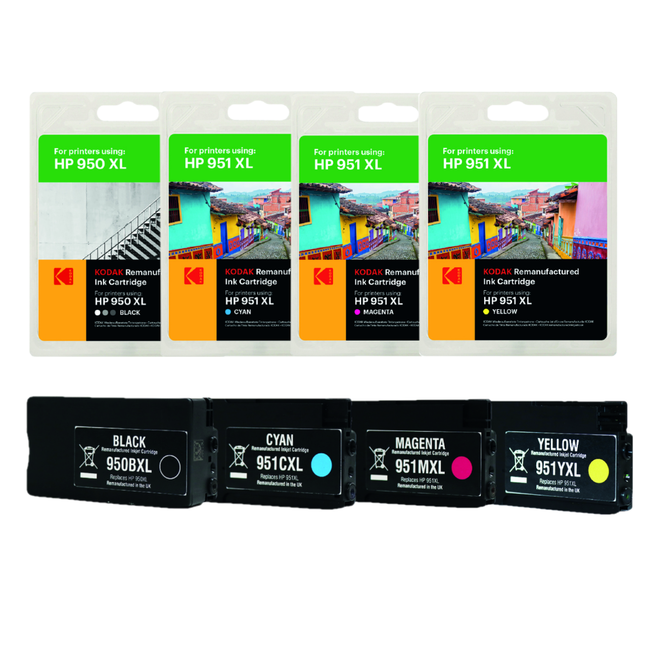  HP 951 Cyan, Magenta, Yellow Ink Cartridges