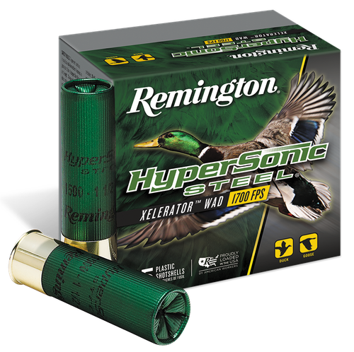 Remington Ammunition 26775 HyperSonic Steel 12Gauge 3" 1 1/4oz 2Shot 25 Per Box/10 Case