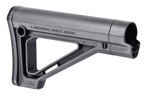 Magpul MAG480-GRY MOE Carbine Stock Fixed Stealth Gray Synthetic for  AR-15, M16, M4 with Mil-Spec Tube (Tube Not Included)