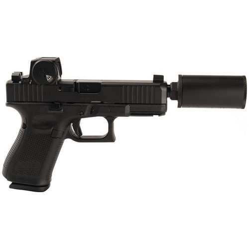 G19 V Hush Puppy 9mm 15rd Magazine (3) Slide Lock Vortex Defender Enclosed Black Threaded 4.52" Barrel w/HUSH Puppy Suppressor