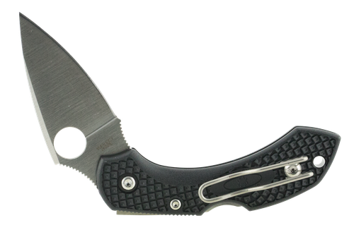 Spyderco C28PBK2 Dragonfly 2  2.25" Folding Clip Point Plain VG-10 SS Blade Black FRN Handle Includes Pocket Clip
